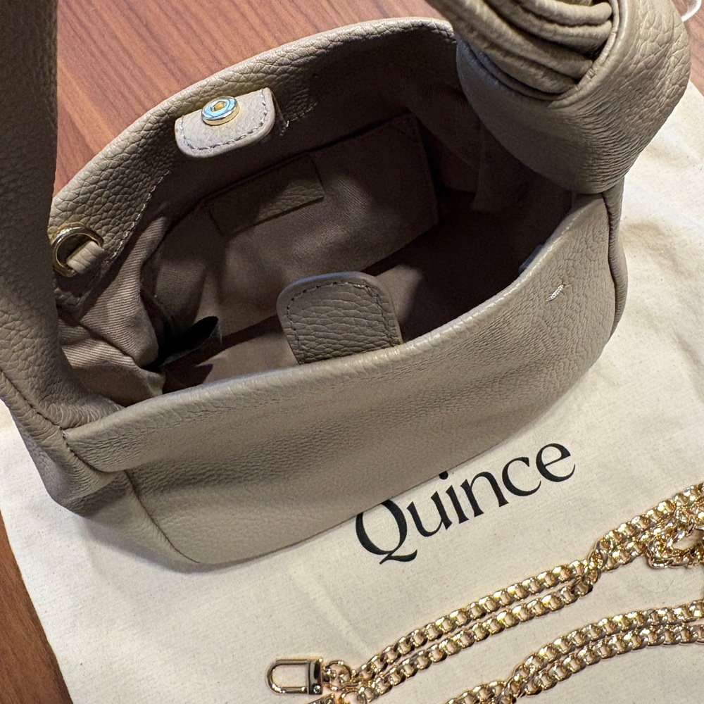 Quince Italian Leather Mini Bow Bag - Picture 3 of 5